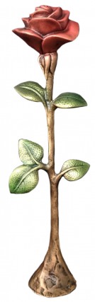 image du produit Rose à poser Bronze rouge-vert
