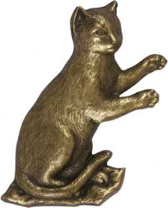 image du produit Chat en applique Bronze