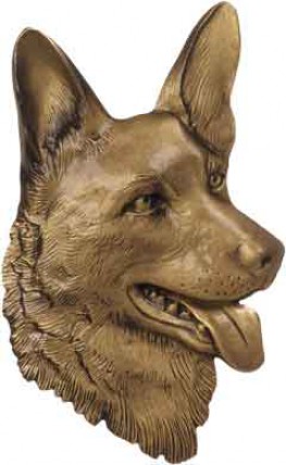 image du produit Tete de chien loup Bronze