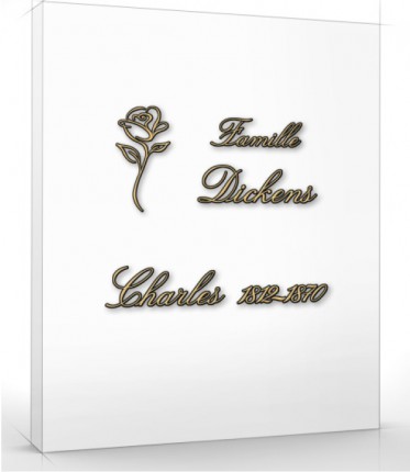 image du produit Dickens Majuscule 60mm / minuscule 19mm Bronze