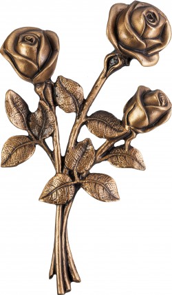 image du produit Gerbe aux trois roses Bronze