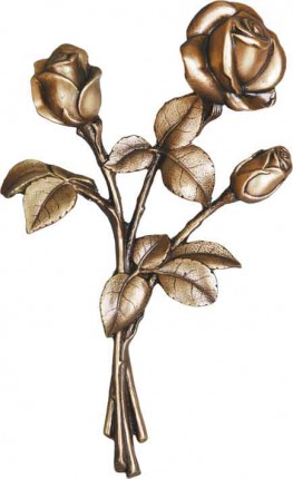 image du produit Gerbe aux trois roses Bronze