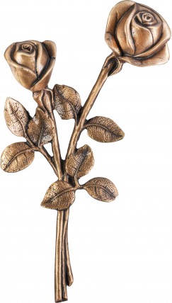 image du produit Tige aux deux roses Bronze