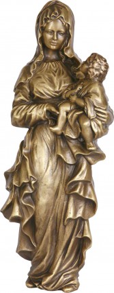 image du produit Vierge à l'enfant Bronze ronde-bosse