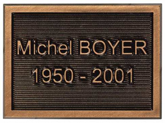 image du produit Plaque bâton Bronze fond guilloché