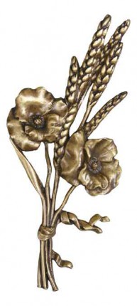 image du produit Gerbe blé et coquelicot Bronze