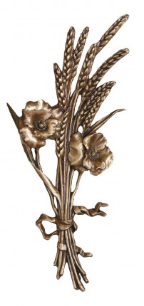 image du produit Gerbe blé et coquelicot Bronze