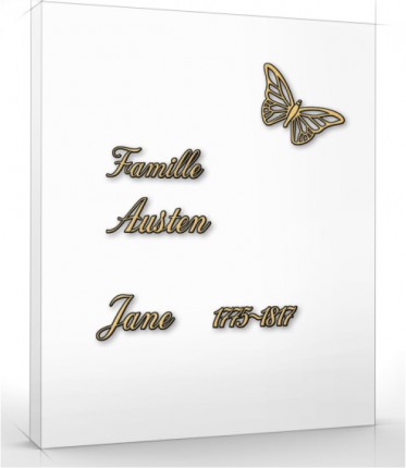 image du produit Austen Majuscule 60mm / minuscule 28mm Bronze