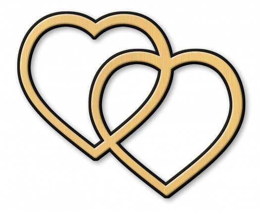 image du produit Coeurs entrelacés Bronze