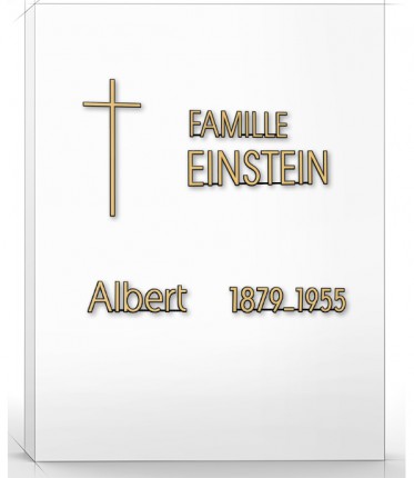 image du produit Einstein Majuscule 60mm / minuscule 46mm Bronze