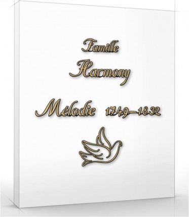 image du produit Harmony Majuscule 60mm / minuscule 26mm Bronze